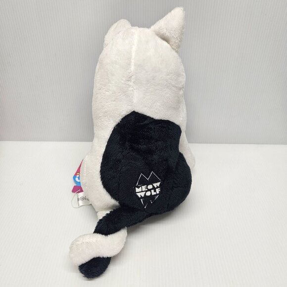 MEOW WOLF Cat Wolf Twisted Multiverse Plush Black White Stuffed Toy With Tags - Picture 3 of 5